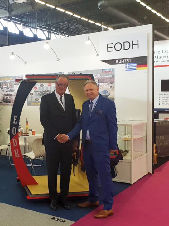 Mr. Adreas Mitsis CEO of EODH and Mr. Frank Haun Managing Director and Chairman of Krauss-Maffei Wegmann Gmbh & Co confirmed the long-term strategic cooperation between the two companies