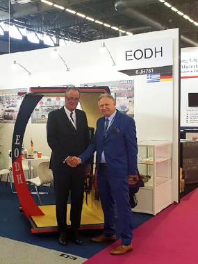 The President of EODH Mr. Andreas Mitsis with the CEO of KNDS Mr. Frank Haun