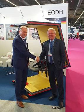 The President of EODH Mr. Andreas Mitsis with the CEO of Rheinmetall Mr. Armin Papperger